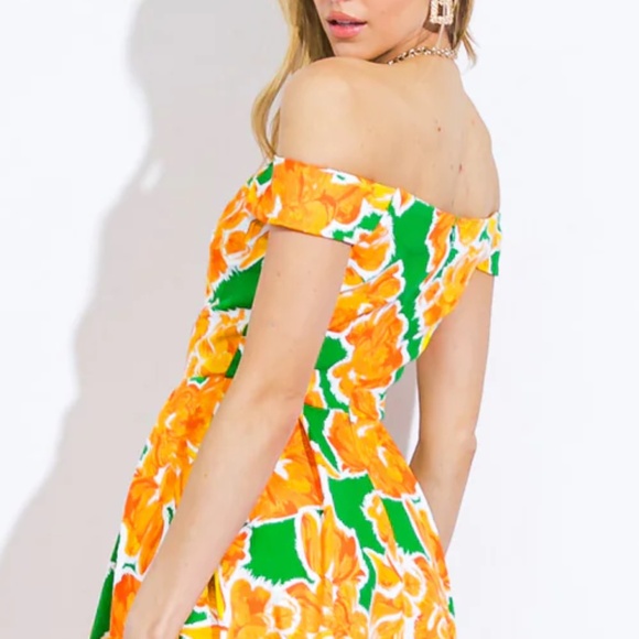 Flying Tomato WHERE I WANT TO BE TWILL MIDI DRESS - Picture 5 of 7